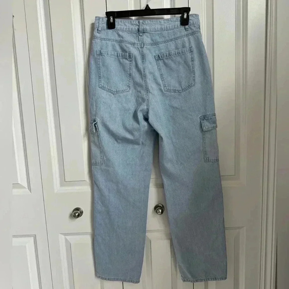 Sincerely Jules Cargo Light Wash Jeans Size 9 - Picture 2 of 6